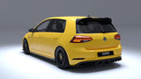 Zaero Design VW Golf R Mk7.5 EVO-1 Gloss Black Rear Diffuser by Zaero Design ZA-VW-GOLF-75-R-DF