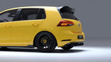 Zaero Design VW Golf GTI & Golf R Mk7 & Mk7.5 EVO-1 Gloss Black Side Skirts by Zaero Design ZA-GOLF-75-SW