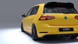 Zaero Design VW Golf R Mk7.5 EVO-1 Gloss Black Rear Diffuser by Zaero Design ZA-VW-GOLF-75-R-DF