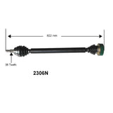 Axle Assembly - 5-spd MT (Right) | Mk4 2.0L | TDi by PDL 1J0407272NN