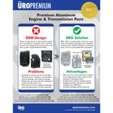 DCT Transmission Oil Pan - BMW / E8X 135I / E9X M3 / F06 M6 / F8X / M2 / M3 / M4 & More by URO Parts 28108070791-URP