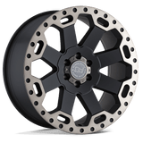 Black Rhino Wheels Warlord 17" 6x139.7 Matte Black W/ Machined Dark Tint by Black Rhino Wheels 1790WAR126140M12