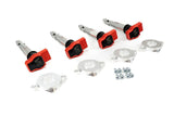 1.8T Coilpack Adapter Kit With Red Velt Sport Coilpacks by UroTuning Kits 18T-VS-Coilpack-Adapter-Kit-Polished