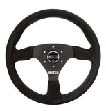 Sparco 383 Steering Wheel Suede Black | 015R383PSN