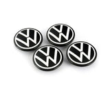 VW/Audi Dynamic Floating Center Caps "New Logo" (66mm) - VW / Golf / GTI / R / & More | 000071213D