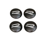 VW/Audi Dynamic Floating Center Caps "R Logo" (66mm) - VW / Golf / GTI / R / & More | 000071213F
