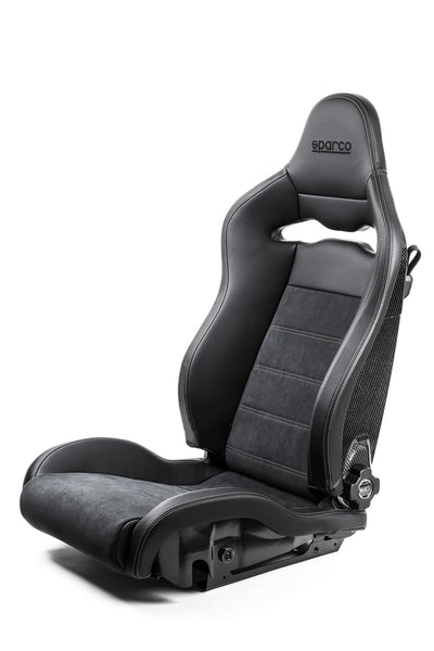 SPARCO Black/Grey w/ Gloss Carbon Shell Sparco SPX Special Edition Seat - Left 00974ZGLNRGRSX