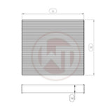Wagner 645X395X52mm (25.4x15.6x2.1") Wagner Tuning Radiator Core - Universal 004001006-001