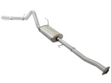 AFE aFe MACHForce XP Exhaust 3in-3.5in SS Single Side Ext CB w/ Polished Tips 15 Ford F150 V8 5.0L CC/SB 49-43073-P