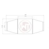 Wagner 100CPSI / 120x115mm (4.7x4.5") Wagner Tuning Racing Catalyst Converter - Universal 009001013-100CPSI
