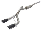 AFE aFe Rebel Series CB 2.5in Dual Center Exit SS Exhaust w/ Black Tips 07-15 Jeep Wrangler 3.6L/3.8L V6 49-48056-B