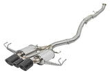 AFE aFe POWER Takeda 2-1/2in to 2-1/4in 304SS Catback Dual-Exit Exhaust 17+ Honda Civic Type R w/CF Tips 49-36616-C