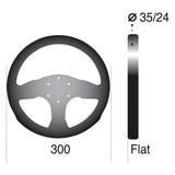 SPARCO Sparco 300 Steering Wheel Suede Black 015P300SN