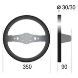 SPARCO Sparco 215 Steering Wheel Suede Black 015R215CSN