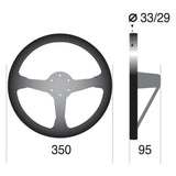 SPARCO Sparco 325 Steering Wheel Suede Black 015R325CSN