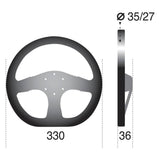 SPARCO Sparco 353 Steering Wheel Suede Black 015R353PSN