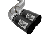 AFE aFe Rebel XD 4in SS DPF-Back Exhaust 17-18 FOrd Diesel Trucks V8-6.7L (td) w/ Dual Black Tips 49-43102-B