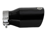 AFE aFe MACH Force-Xp Univ 304 SS Double-Wall Clamp-On Exhaust Tip - Black - 3in Inlet - 4.5in Outlet 49T30454-B092