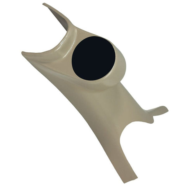 GlowShift Gauges 60mm Taupe Single Pillar Gauge Pod for 2003-2009 Dodge Ram Cummins | GS-603G