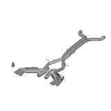 MBRP 2016+ Chevy Camaro SS 6.2L 3in Dual Cat-Back Quad Tip Exhaust Street Version w/ SS T409 Tips | S7032409