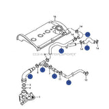 034 Motorsport Billet PCV Breather Hose Kit | AWD|ATC Mk4 1.8T | Reinforced Silicone 034-101-3005