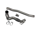 034 Motorsport Cast Stainless Steel Racing Downpipe - Audi 8V A3 & S3 / VW Mk7 Golf R | 034-105-4041-AWD