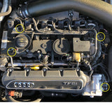 034Motorsport Density Line Engine Cover Grommets / Audi 8V.5 RS3 and 8S TTRS