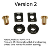 034 Motorsport Version 2 (Rectangle / Plastic) 034Motorsport Billet Solid Shifter Bushing Kit - VW/Audi / Many Models (Check Fitment) 034-508-3015
