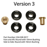 034 Motorsport Version 3 (Round / Metal) 034Motorsport Billet Solid Shifter Bushing Kit - VW/Audi / Many Models (Check Fitment) 034-508-3017