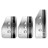 SPARCO Silver Sparco Settanta Series Aluminum Pedal Set 037879IT01
