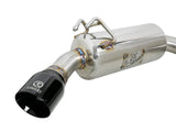AFE aFe Takeda 3in. to 2.5in. 304 SS C/B Exhaust 08-15 Mitsubishi Lancer EVO I4-2.0L (t) - Black Tips 49-36701-B