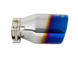 AFE aFe Takeda 304 Stainless Steel Clamp-On Exhaust Tip 2.5in Inlet / 4in Outlet - Blue Flame 49T25404-L07