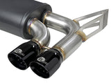 aFe MACH ForceXP 2.5 IN 304 Stainless Steel Cat-Back Exhaust System w/ Black Tips 01-06 BMW M3 (E46) | 49-36344-B