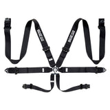 SPARCO Black Sparco 3in 6 Point Cam-Lock Harness 04818RACNR