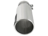 AFE aFe SATURN 4S 4in SS Intercooled Exhaust Tip - Polished 4in In x 5in Out x 12in L Bolt-On 49T40501-P122