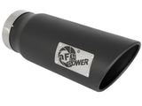 AFE aFe Power MACH Force-Xp 5in In x 6in Out x 15in L Bolt-On 409 SS Exhaust Tip - Black 49T50601-B15