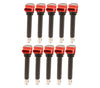 Ignition Coil Pack Latest Revision (Red Top - Set of 10) - Audi 5.2L V10 / R8 / C6 S6 / D3 S8