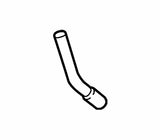 VW/Audi Cooling Hose (Reservoir Pipe to Flange) - VW/Audi / 1.8T Gen3 / 2.0T Gen3 / Beetle / Jetta / Passat | 06K121049