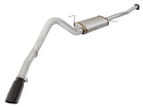 AFE aFe MACHForce XP Exhaust 3in-3.5in SS Single Side Exit CB w/ Black Tips 15 Ford F150 V8 5.0L CC/SB 49-43073-B