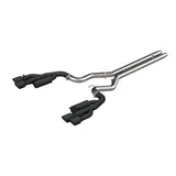 MBRP 18-19 Ford Mustang GT 5.0 3in Cat Back Quad Tip Race Version - Black | S7207BLK