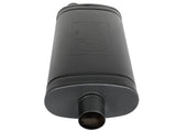 AFE aFe MACH Force-Xp 409 SS Muffler w/ Black Finish 3in Center/Offset 22in L x 11in x 5in - Oval Body 49M00016-B