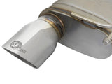 aFe MACHForce XP 2.5in 409 Stainless Axle Back Exhaust w/Stainless Tips 15-17 Ford Mustang I4-2.3L | 49-43085-P
