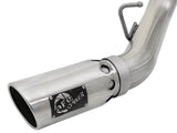 AFE aFe ATLAS 4in DPF-Back Alum Steel Exhaust System w/Dual Exit Polished Tip 2017 GM Duramax 6.6L (td) 49-04086-P