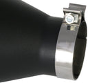 AFE aFe MACHForce XP Exhausts Tips SS-304 EXH Tip 4In x 7Out x 18L Bolt-On (blk) 49-92023-B
