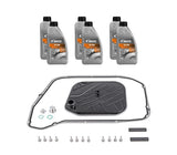 Vaico 8 Speed Automatic Transmission Filter Kit with Fluid - Audi B8 A4, A5, A6, A7 A8 Quattro / Q5 / RS7 / S8 / SQ5 / Allroad | 0BK398009A-KT