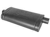 AFE aFe MACH Force-Xp 409 SS Muffler w/ Black Finish 3in Center/Offset 22in L x 11in x 5in - Oval Body 49M00016-B