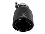 AFE aFe Takeda 304 Stainless Steel Clamp-On Exhaust Tip 2.5in.Inlet / 4in Outlet - Black 49T25404-B08