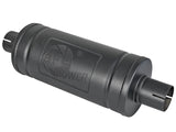 AFE aFe MACH Force-Xp 409 SS Muffler w/ Black finish 2-1/2in Inlet & Oulet 14in x 16in Diameter 49M00007-B