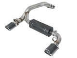 aFe Takeda 3in 304 SS Axle-Back Exhaust System w/ Carbon Fiber Tips 16-18 Ford Focus RS I4-2.3L (t) | 49-33104-C