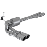MBRP 2019+ Chevrolet Silverado 1500 4.5L/5.3L Pre-Axle Dual Side Exite w/ 4in OD Tip- T304 | S5092304